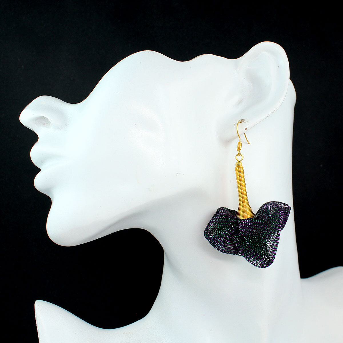 Magiczne kolczyki kwiaty Lume Design stylizacja fantasy fairycore