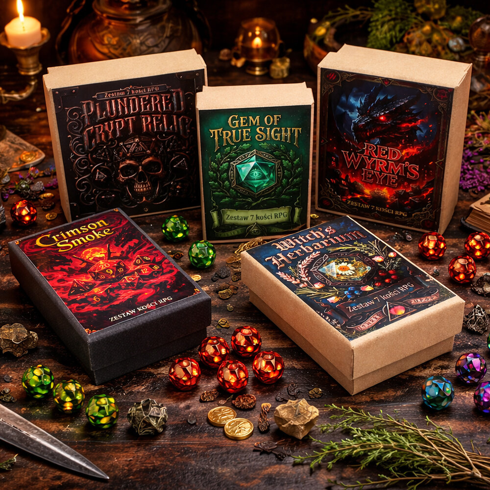 Metalowe ażurowe kości RPG w kształcie smoczych jaj ze wzorem chińskiego smoka | Kości Metalowe Serpent Dragon Eggs Lume Design