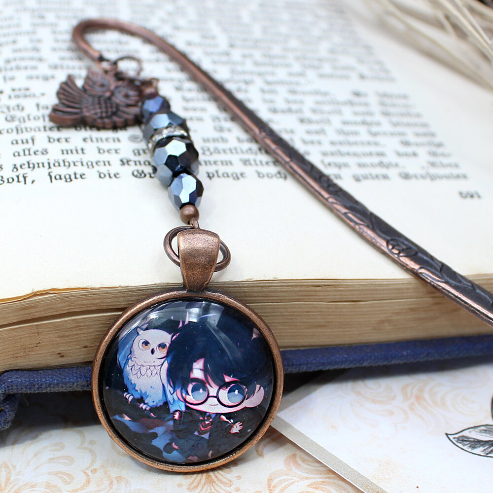 Zakładka do książki harry potter hedwiga sowa chibi anime