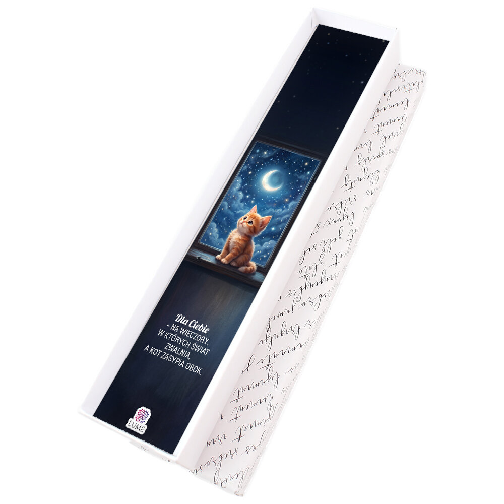 Zakładka do książki Kotek Noc Prezent dla Kociary Przyjaciółki
