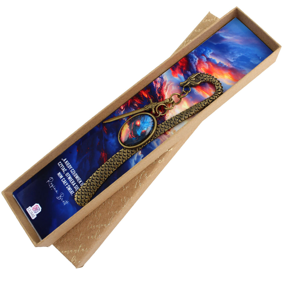 Zakładka do książki smok miecz fantasy prezent dla fana smoków i magii Zakładka do książki smok miecz fantasy prezent dla fana smoków i magii