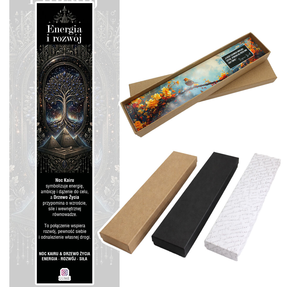 Zakładka do książki cienka delikatna Noc Kairu Drzewo Życia