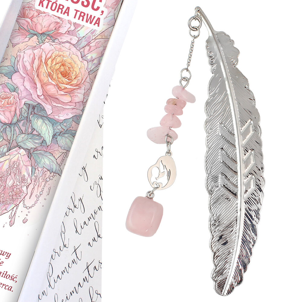 Zakładka do książki dla mamy Kwarc Różowy Prezent