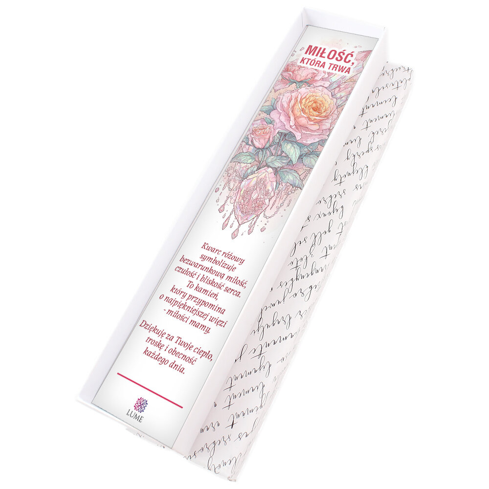Zakładka do książki dla mamy Kwarc Różowy Prezent