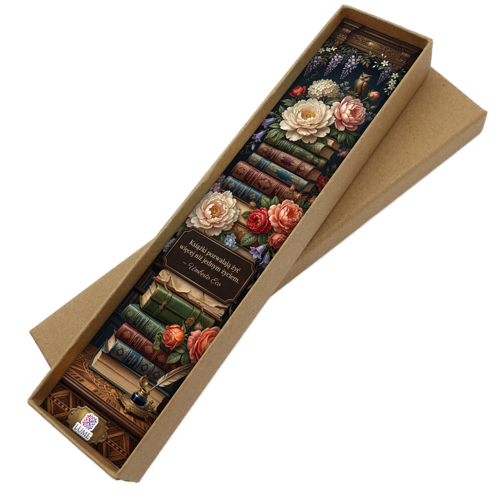Zakładka do książki Kwiaty i Książki Vintage