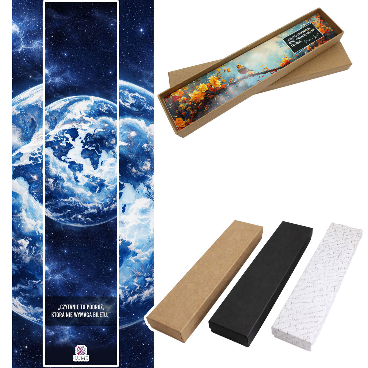 rebrna zakładka do książki z trzonem w kształcie smoka, szklanymi kryształkami oraz zawieszką z grafiką śpiącej księżniczki i smoka