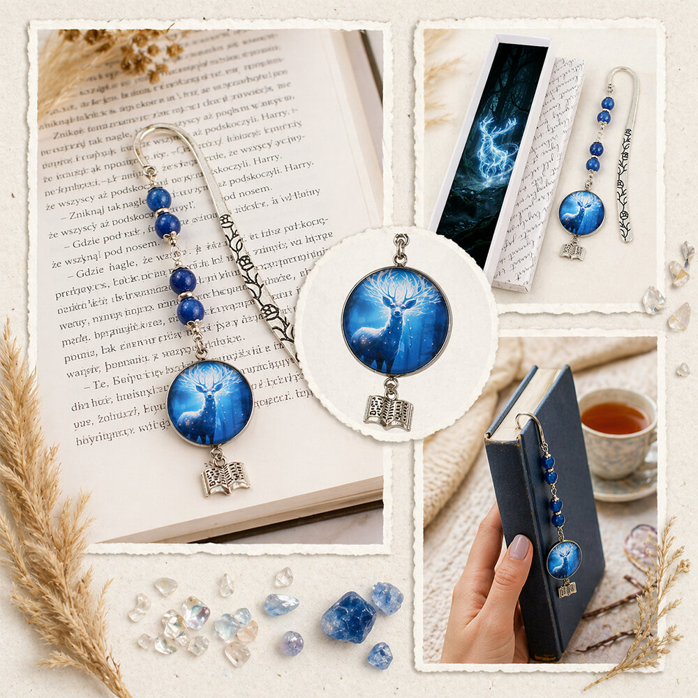 Zakładka do książki Jeleń Patronus Prezent dla Fana Magii