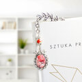 Zakładka do książki z kwiatami peonii, liść i ceramika – Lume Design