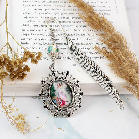 Zakładka na Komunię Anioł Stróż