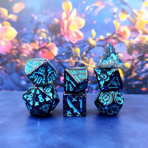 Zestaw kości wielościennych RPG kolekcjonerskie fantasy DnD