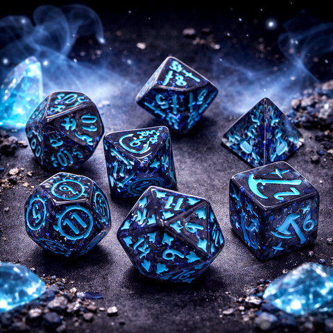 Zestaw kości wielościennych RPG kolekcjonerskie fantasy DnD