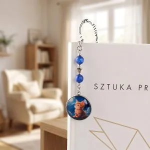 Zakładka do książki Kotek Noc Prezent dla Kociary Przyjaciółki