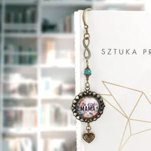 zakładka do książki tu czyta mama kwiaty serce prezent dla mamy