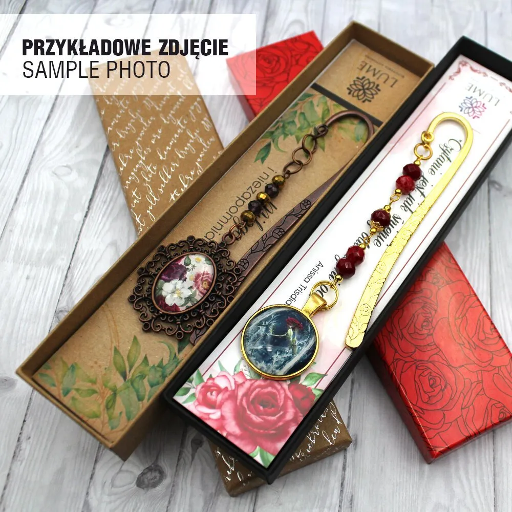 Zakładka do książki wilk boho miedziana agat - obrazek 7