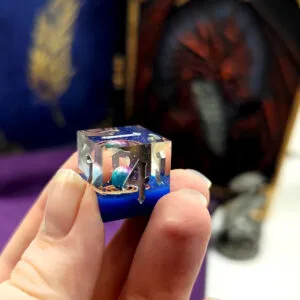 Zestaw kości wielościennych RPG planety galaktyczne ostre DnD