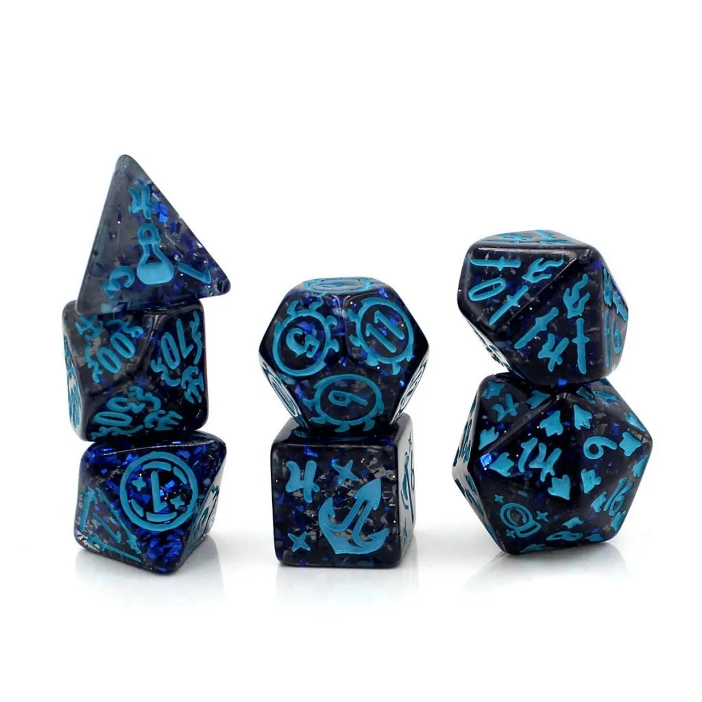 Zestaw kości wielościennych RPG kolekcjonerskie fantasy DnD
