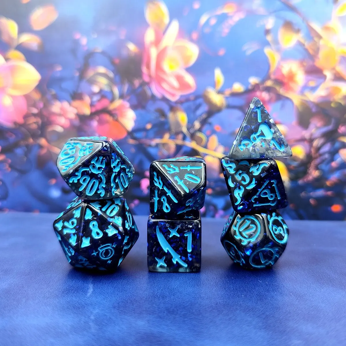 Zestaw kości wielościennych RPG kolekcjonerskie fantasy DnD - obrazek 2