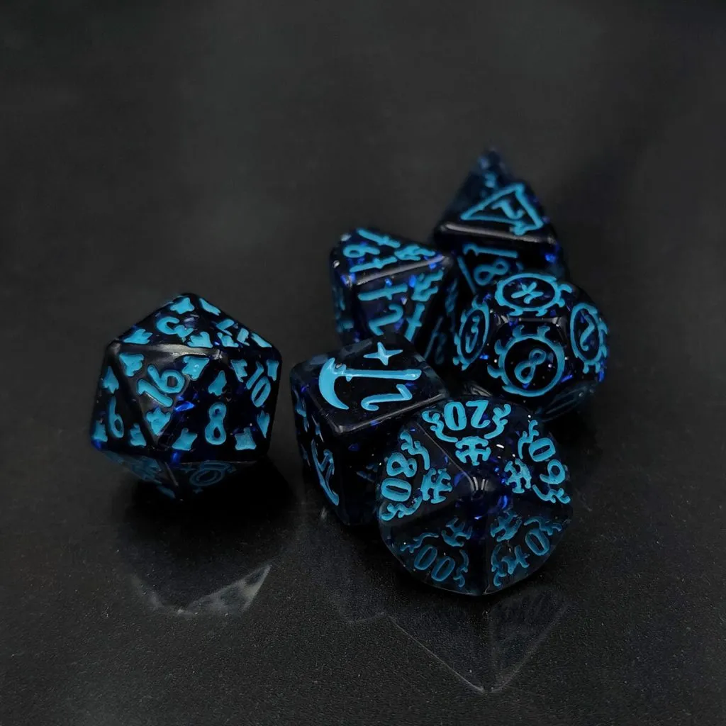 Zestaw kości wielościennych RPG kolekcjonerskie fantasy DnD