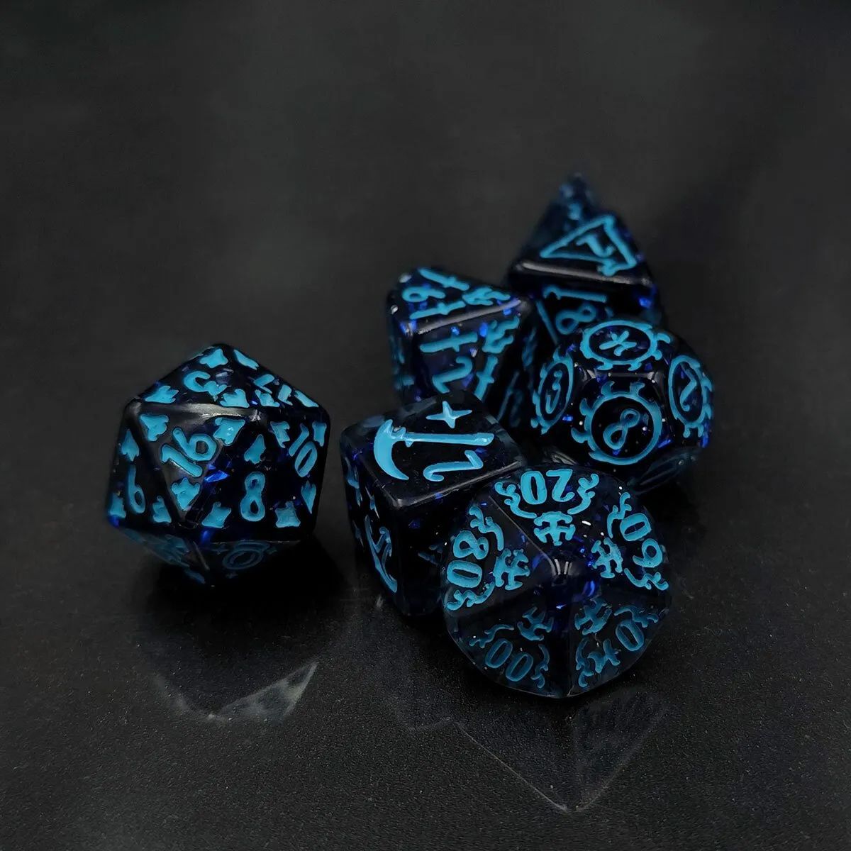 Zestaw kości wielościennych RPG kolekcjonerskie fantasy DnD