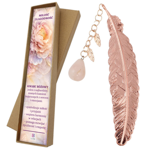 Zakładka do książki Amulet Kwarc Różowy